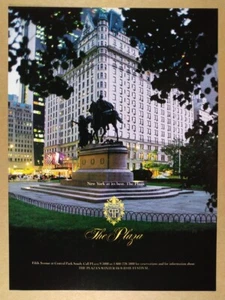 1989 The Plaza Hotel New York City vintage print Ad - Picture 1 of 1