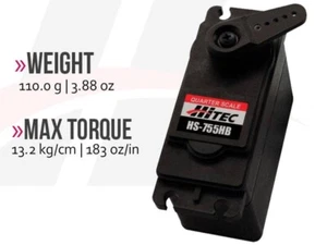 HiTec HS-755MG Giant Scale Analog Metal Gear Servo - Picture 1 of 3