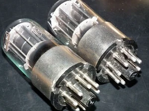 Matched Pair RARE 6N12S MELZ Moscow NOS Metal Base (6SN7GT Sub) Old Getter Type - Picture 1 of 10