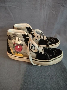 VANS OFF THE WALL Disney Mickey Mouse EE. UU. Tenis altas para niños talla 2,0 - Imagen 1 de 7
