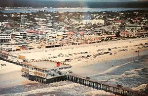 Tarjeta postal de Daytona Beach FL playa más famosa del mundo - Imagen 1 de 3