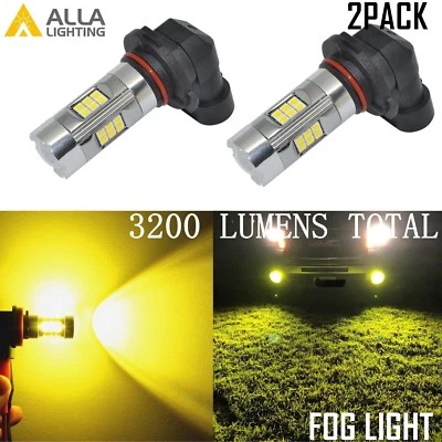 Allá Lighting 3200lm 3000K 27-LED 9145 luz antiniebla bombilla de conducción lámpara amarillo dorado Foto 1 de 4