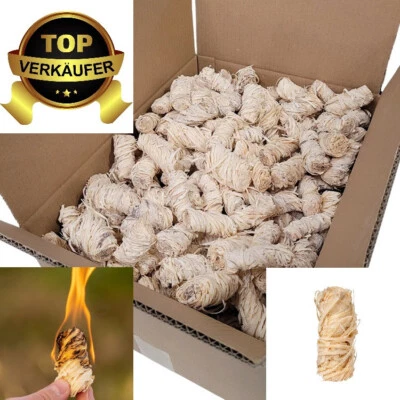 Grillanzünder Anzünder KDF Kaminanzünder Holzwolle Feueranzünder 200 St. PREMIUM