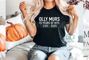 Olly Murs 15 Years T Shirt Hits Tour Fashion Concert 2025 Pop heart Inspired new - Picture 1 of 2