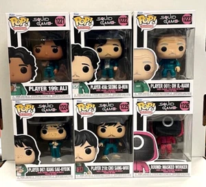 Funko POP! Squid Game Television Series #1221-1226 Set of 6 Vinyl Figure NIB - Picture 1 of 3