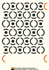 Decorative Stencil Pattern Template Paint Cardmaking Home Decor Crafts Art TE51 - Picture 1 of 10