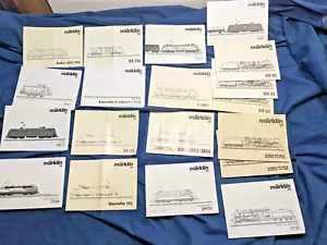 Händlerposten: 19 x Märklin H0 Lokomotiven Bedienungsanleitungen (Lot 5) - Bild 1 von 5