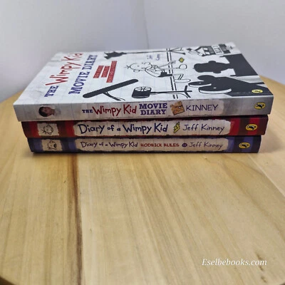 Diary of a wimpy kid books 1 and 2 plus The wimpy kid movie diary - paperbacks - Image 1 of 4