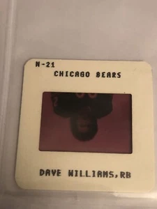 Dave Williams Chicago Bears 19?? Film Strip Cel Card - Picture 1 of 1