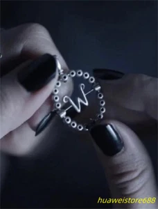 Wednesday Addams Cosplay Necklace Gothic Pendant S925 Silver Jewelry Unisex - Picture 1 of 3