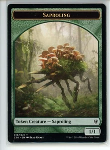 SAPROLING DOUBLE-SIDED TOKEN Commander 2016 #16//17 C16(LP)(MTG) - Picture 1 of 2
