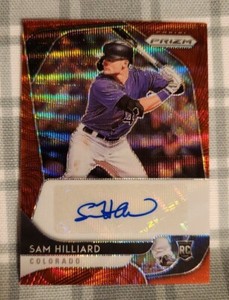2020 Panini Prizm - Rookie Autographs Red Wave Prizm #RA-SH Sam Hilliard /75