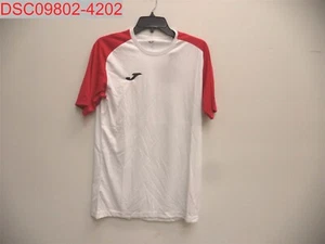 Stain, Joma Men's White Red Academy IV Short Sleeve T-Shirts, Sz M 8424309453909 - Picture 1 of 9