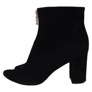 Auténticas botas para mujer ELISABETTA FRANCHI - nobuck negras - Imagen 1 de 7