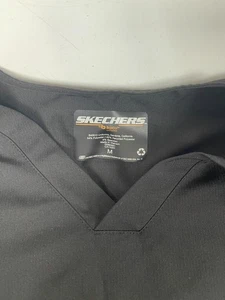 Skechers by Barco Scrub Top Nero Uomo Medium M Uniforme Scollo a V Tasca Abbigliamento da Lavoro - Foto 1 di 9