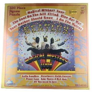 1998 "The Beatles" Magical Mystery Tour Jigsaw Puzzle 500 Pieces 19X19 Sealed - Picture 1 of 6