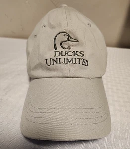 Ducks Unlimited Cap Hat Beige Outdoor Cap Strapback - Picture 1 of 5