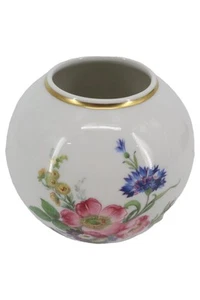 Kaiser Vase Porzellan weiß Feldblumen Goldrand Vintage Deko 9cm - Bild 1 von 2