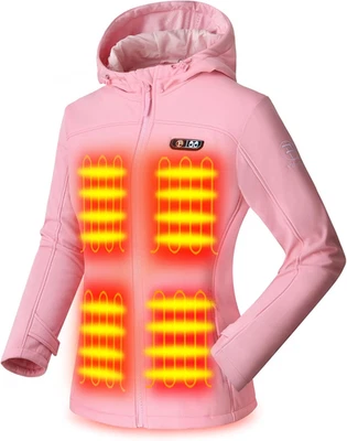 Chaquetas térmicas para mujer 5 zonas térmicas paquete de baterías incluido, con calentador de manos Pock Foto 1 de 4