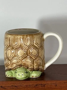 Tazza tazza tartaruga Otagiri Mary Ann Baker 3D ceramica cottage natura nucleo decorazione vintage - Foto 1 di 16