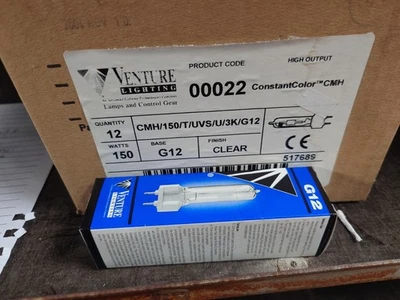 Venture CMH/150/T/UVS/U/3K/G12 Ceramic Metal Halide Pack Of 12 - Image 1 of 3