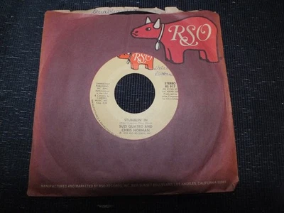SUZI QUATRO & CHRIS NORMAN- STUMBLIN’ IN / PARADISE, RSO, 7” 45 RPM SINGLE, 1979 Foto 1 de 3