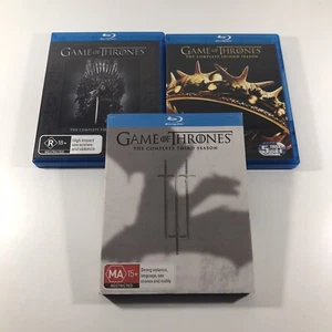 Game Of Thrones Seasons 1-3 Blu-ray Bundle Lot Region B Television Series R18+ - Picture 1 of 19