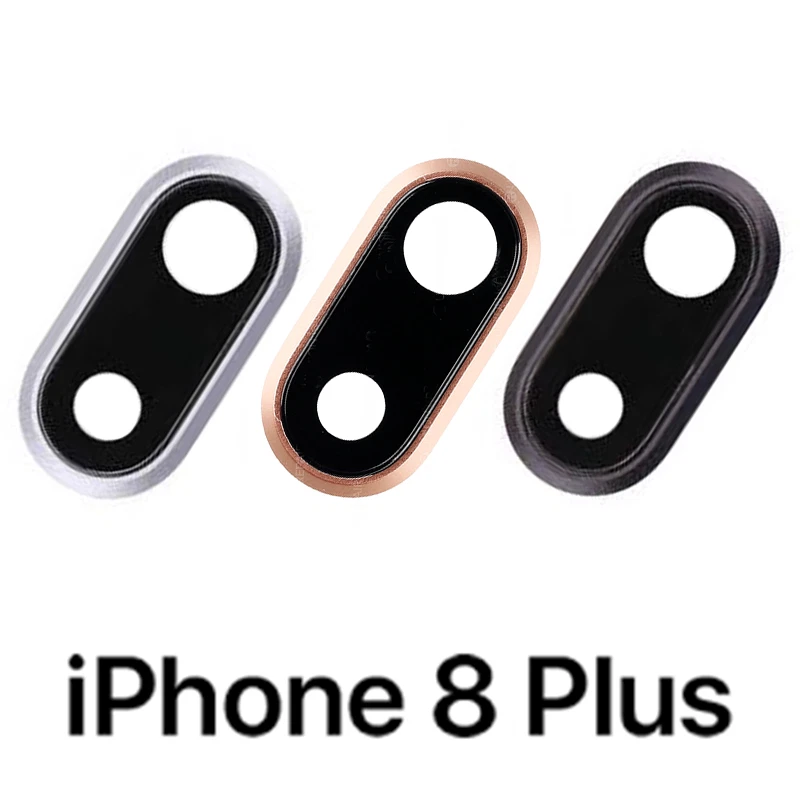 IPHONE 8 PLUS ANELLO RING LENTE VETRO VETRINO FOTOCAMERA CAMERA NERO SILVER GOLD - Immagine 1 di 1