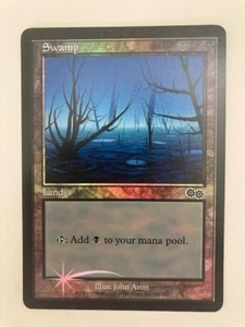 MTG Swamp FOIL Arena Promo, Urza's Saga, Magic the Gathering 1998, NM+ - Bild 1 von 2