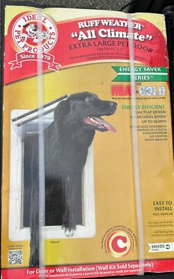 NEW IDEAL PRODUCTS ALL CLIMATE EXTRA LARGE PET DOOR ENERGY SAVER SERIES - Image 1 of 4
