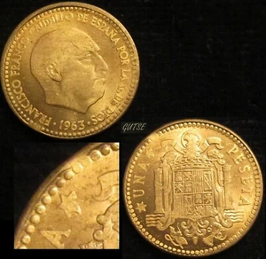 Gutse FRANCO-875,1 Peseta 1963 19 Erreur (17a), 2ª Etoile Anep S / / C - Picture 1 of 1