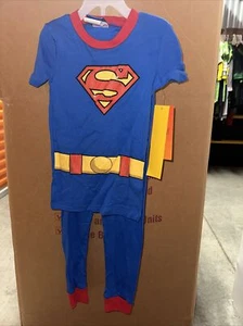 Superman Boys 2 Piece Short Sleeve Pajama Set Size 6 - Picture 1 of 2