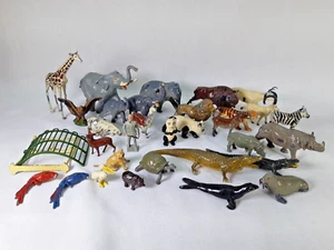 CHERILEA TOYS CAST METAL ZOO ANIMAL TOYS ELEPHANTS ZOO KEEPER MORE LARGE LOT - Imagen 1 de 22