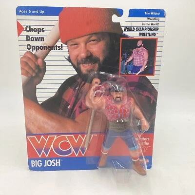 WCW Galoob BIG JOSH Reino Unido Exclusivo Sin usar, en caja con figura de acción protectora ¡MUY RARO!! Foto 1 de 4