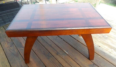 Mahogany Cherry Oak Mid Century Looking Coffee Table  (CT-139) - Image 1 of 4