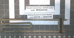 Bosch Waschmaschine Heizung Teil 263726 oder 00263726 aus Waschmaschine ausgebaut Mod # WFK2401UC - Bild 1 von 5