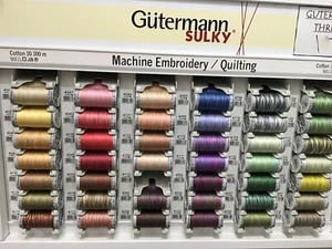 Guterman Sulky - 100% cotton- machine thread- 300m lots of colors - Picture 1 of 53