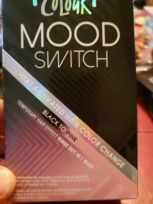Punky Colour Mood Switch Heat Activated Hair Color Change BLACK To PINK * NEW - Image 1 of 4