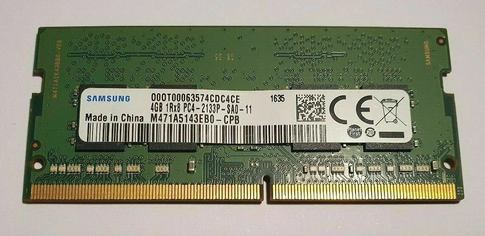 Samsung 4GB 1x4GB DDR4 2133MHz PC4-2133P 1700 260pin Laptop RAM Memory SODIMM  - Image 1 of 1