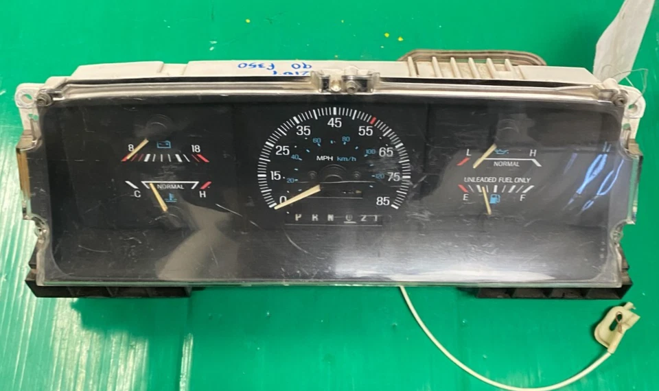 1987 - 1991 年福特 F150 F250 F350 Speedo 仪表组 78k MI E9TF-10C956-A — 第 1/3 张图片