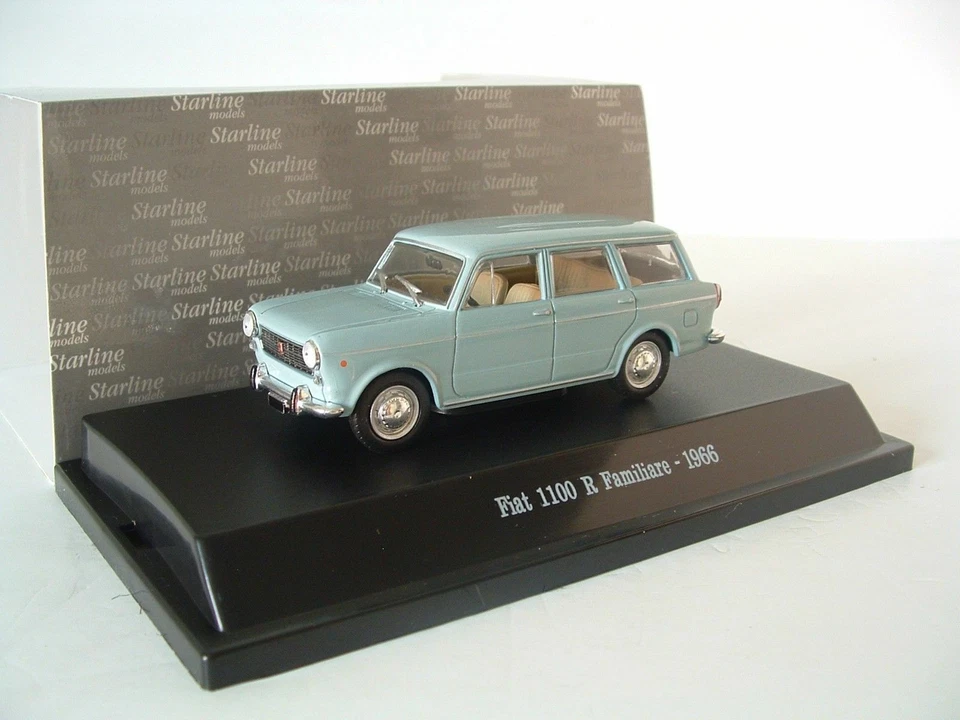 FIAT 1100 R 1966 FAMILIARE AZURE STARLINE 511049 1/43 BREAK SW KOMBI