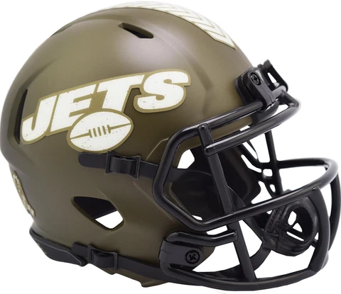 New York Jets Riddell 2022 Salute To Service Speed Mini Helmet Cover