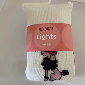 Gymboree Trés Chic Poodle Dog Girls Size 8 - 10 Tights - Picture 1 of 1