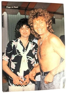 REVISTA LED ZEPPELIN / ROBERT PLANT & JIMMY PAGE RECORTE PINUP PÁGINA COMPLETA - Imagen 1 de 2