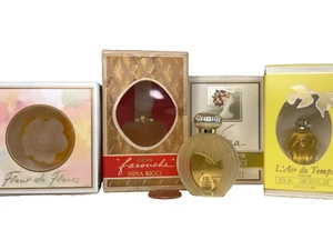 VTG Lot 4 NINA RICCI MINI Perfumes Farouche, L'air du Temps,Fleur de Fleurs,Nina - Picture 1 of 7