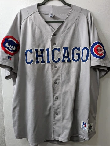 Vintage 1992-1993 Chicago Cubs Road Jersey - Sz 52 Cover