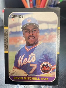 1987  Donruss Kevin Mitchell  599 New York Mets
