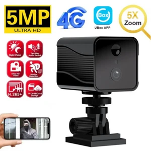 Mini cámara con tarjeta SIM 5MP 4G batería incorporada WiFi IP CCTV cámara de seguridad para el hogar - Imagen 1 de 30