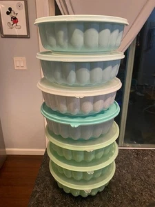 Tupperware Jel Ring Jel-Ring Jello Ice Mold 6 Cup / 1.5 L - Variety of Colors! - Picture 1 of 9