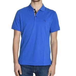 Burberry Blue Short Sleeves Polo Shirt L - Picture 1 of 5